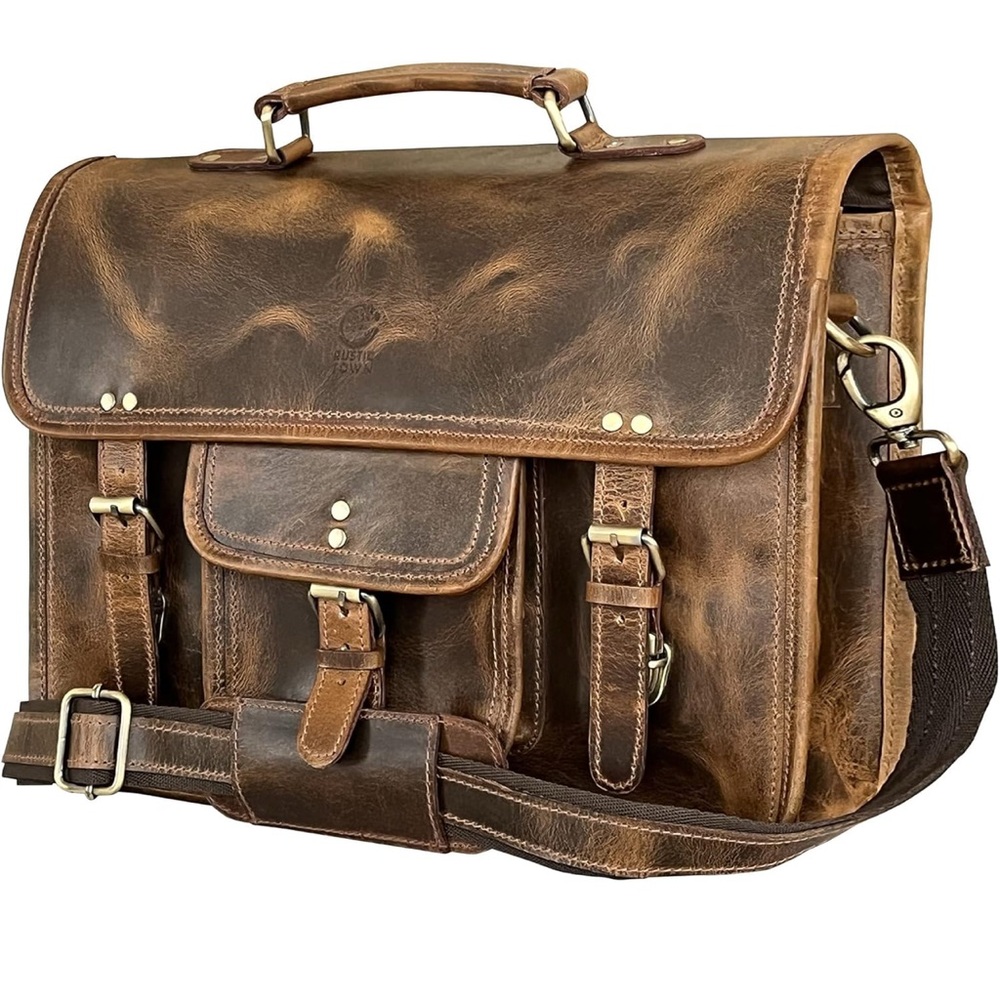 Brown Leather Men's Bag